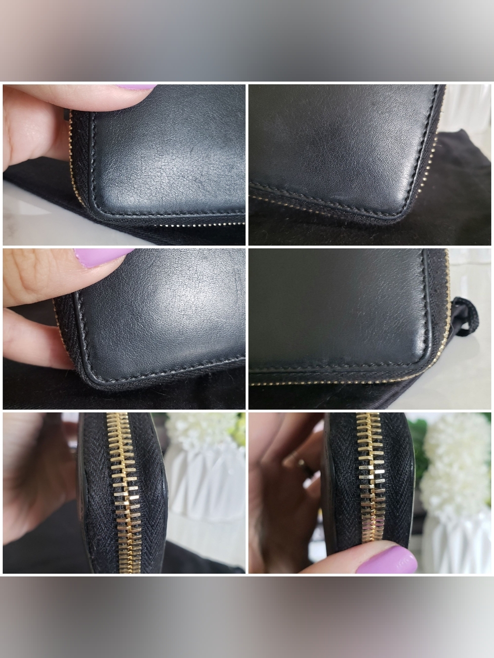 Authentic Pre-owned Yves Saint Laurent Zip Around Wallet - Picture 10 of 14